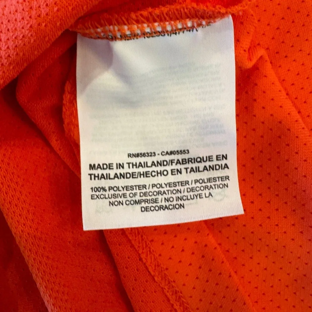 Nike Golf Zonal Cooling Polo Shirt Mens Medium Orange Blade Collar Raglan 891880